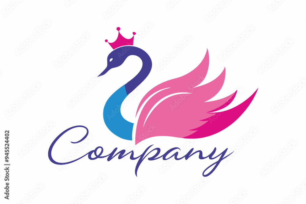 Beautiful swan logo design for a company Beautiful swan logo design for a company