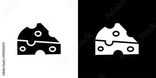 piece of cheese icon logo set vector