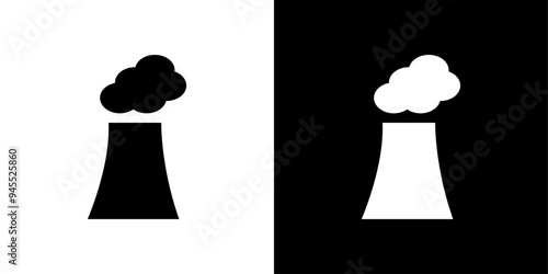 pollution icon logo set vector