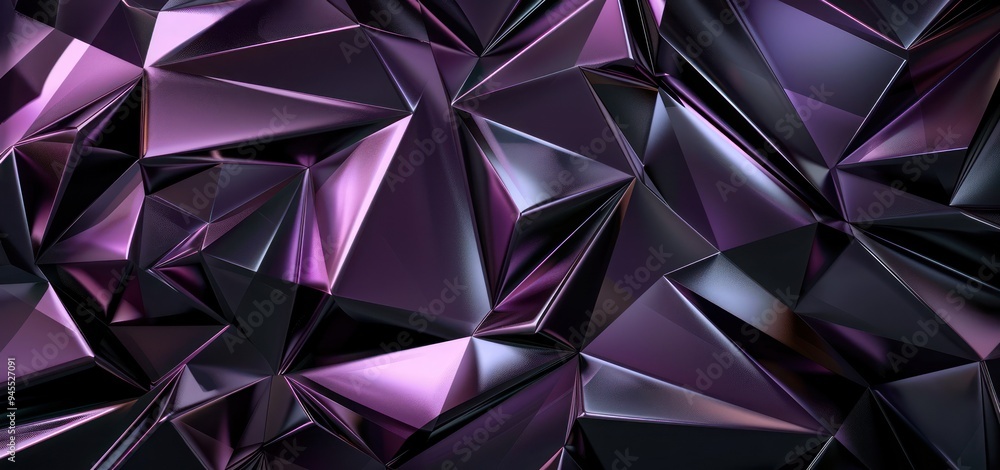 Abstract Purple Metallic Triangles Abstract Purple Metallic Triangles