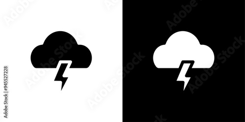 Storm icon logo set vector