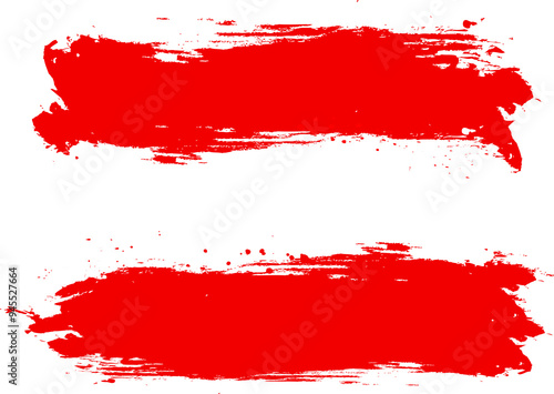 Flag of Austria brush stroke grunge style.