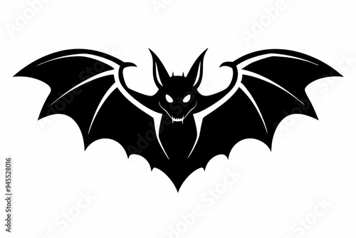 Bat Silhouette Vector Illustration