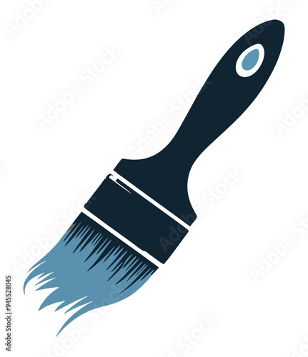 vector illustration of a painting logo. paintbrush logo template.