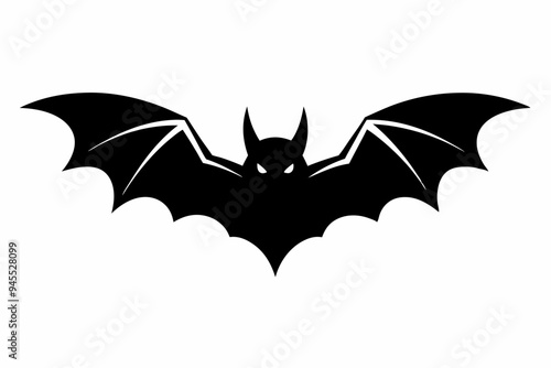 Bat Silhouette Vector Illustration