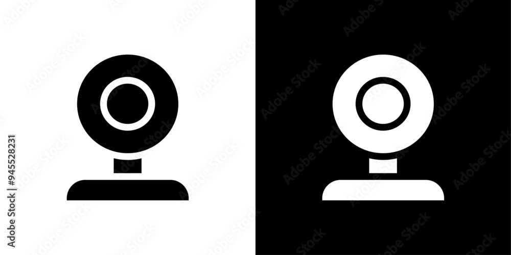 Webcam icon logo set vector Webcam icon logo set vector