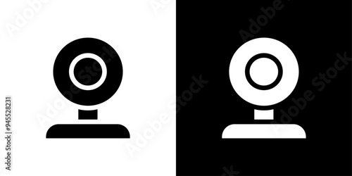 Webcam icon logo set vector