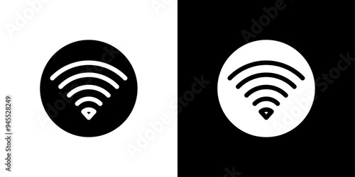 Wifi signal icon logo set vector