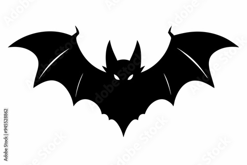 Bat Silhouette Vector Illustration