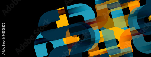 Lines, abstract letter style design background. Geometric vector Illustration For Wallpaper, Banner, Background, Card, Book Illustration, landing page