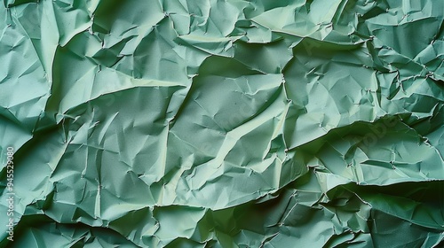 Wallpaper Mural Wrinkled green texture paper. Generative AI. Torontodigital.ca