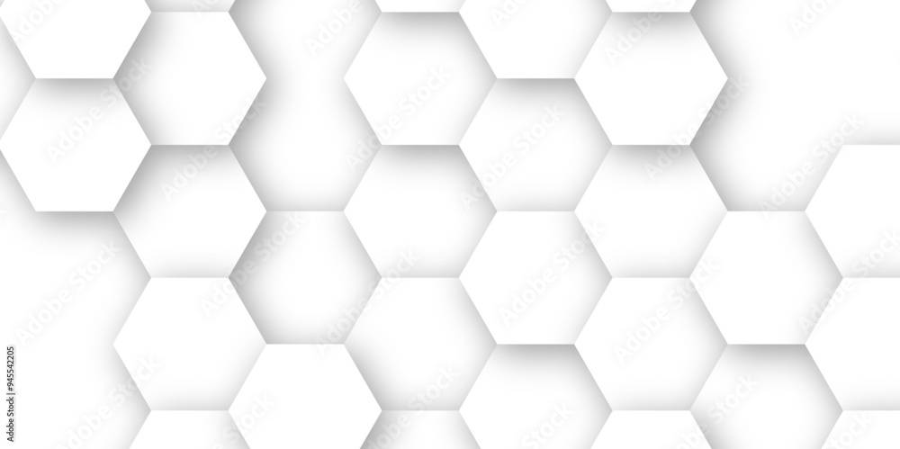 3d white hexagon empty background fresh blocks vector background 3d white hexagon empty background fresh blocks vector background