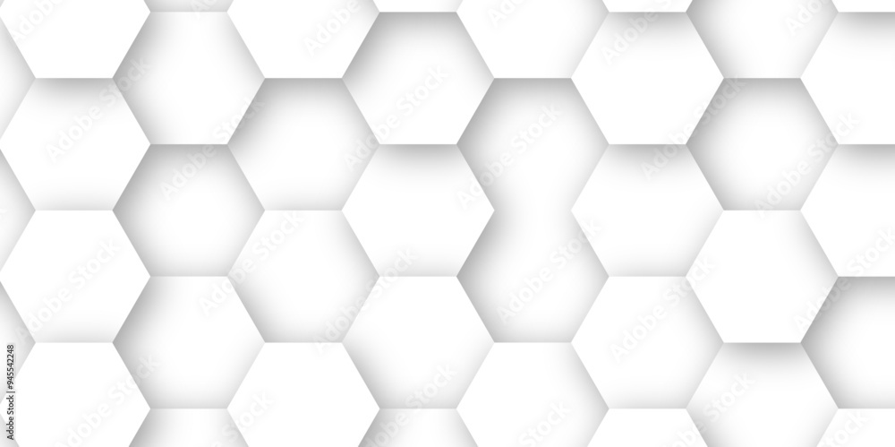 3d white hexagon empty background fresh blocks vector background 3d white hexagon empty background fresh blocks vector background
