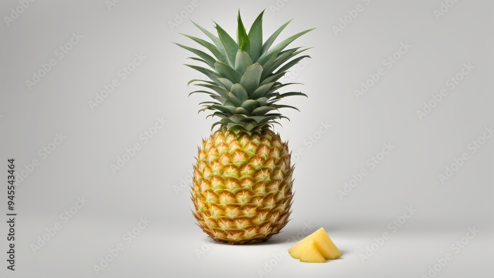 pineapple on a wooden table pineapple on a wooden table