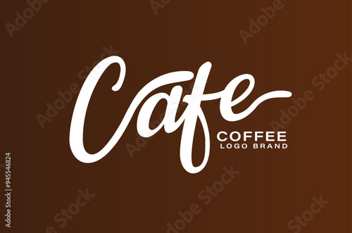 Cafa latter logo with the coffee brand photo