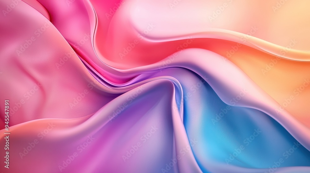 Obraz premium Vibrant Color Flow in Minimalist Style, Perfect for Dynamic and Expressive Wall Art