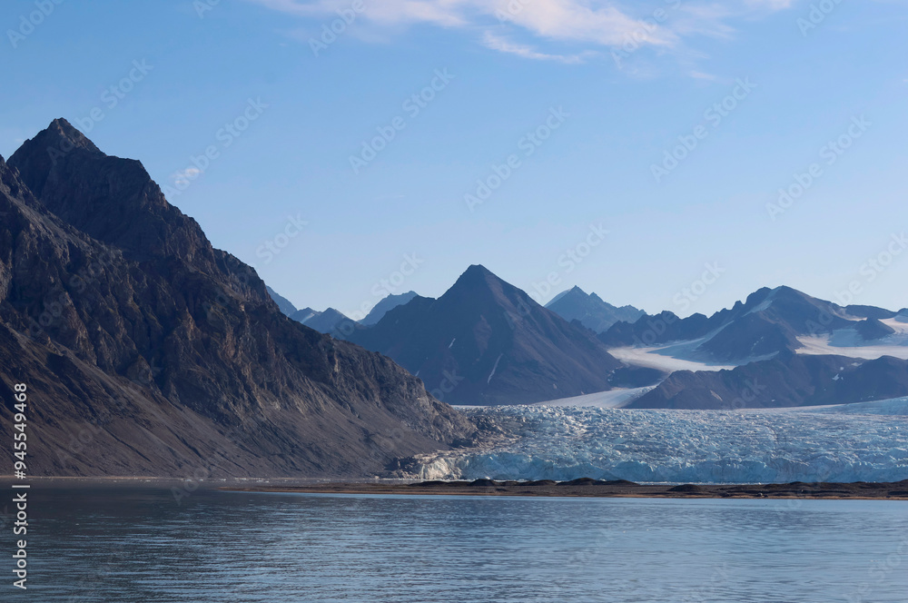 Characteristic landscape of the Svalbard Islands Characteristic landscape of the Svalbard Islands