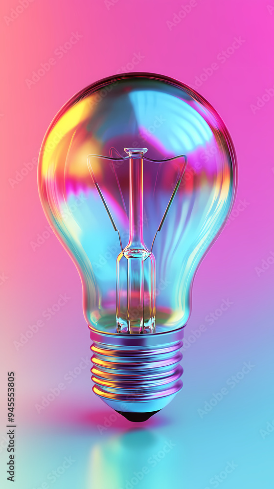 Abstract background with glowing light bulbs Abstract background with glowing light bulbs
