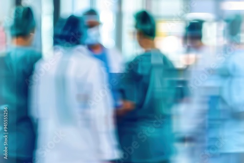 The experts are always on the job Defocused shot of a group of medical practitioners working in a hospital