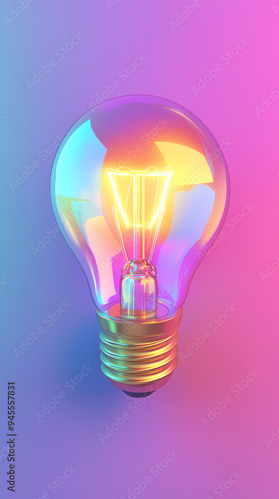 Abstract background with glowing light bulbs Abstract background with glowing light bulbs