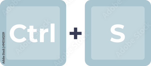 Keyboard shortcut 'Ctrl + S' symbolizing time-saving techniques in computing.