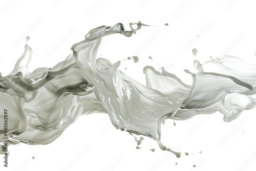 Close-up of a liquid splash on a white background, suitable for use in scientific or educational contexts Close-up of a liquid splash on a white background, suitable for use in scientific or educational contexts