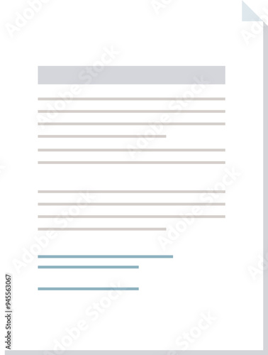 A generic blank document with lines of text, symbolizing paperwork or bureaucracy.