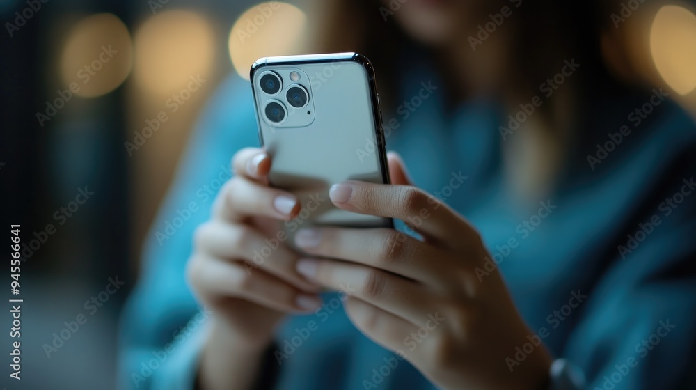 Hands holding a smartphone capturing product images for an online marketing campaign Hands holding a smartphone capturing product images for an online marketing campaign
