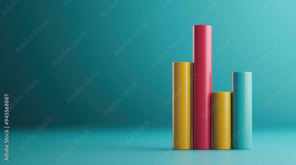 Finance portfolio analysis flat design, front view, stock market theme, 3D render, Triadic Color Scheme Finance portfolio analysis flat design, front view, stock market theme, 3D render, Triadic Color Scheme