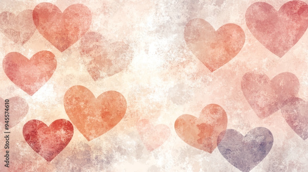 A dreamy background featuring soft pastel hearts, perfect for expressing love and affection in design projects. A dreamy background featuring soft pastel hearts, perfect for expressing love and affection in design projects.