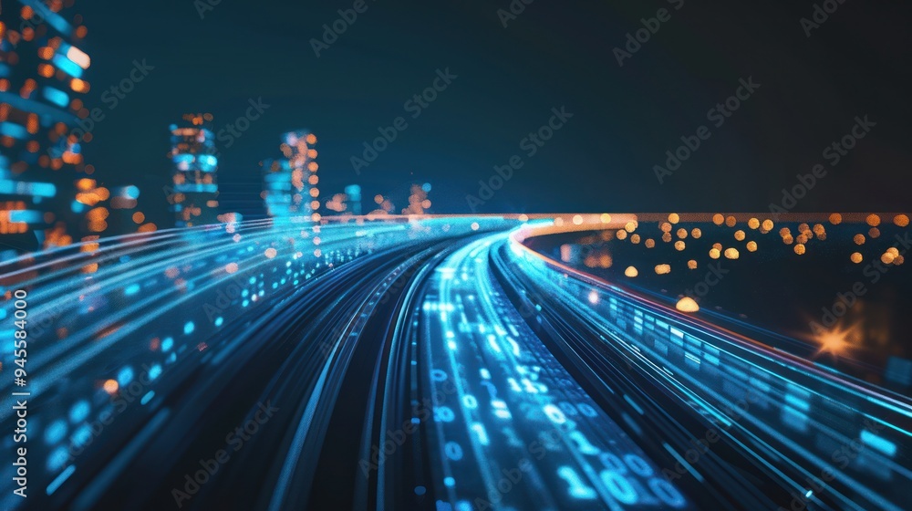 Obraz premium Digital Highway