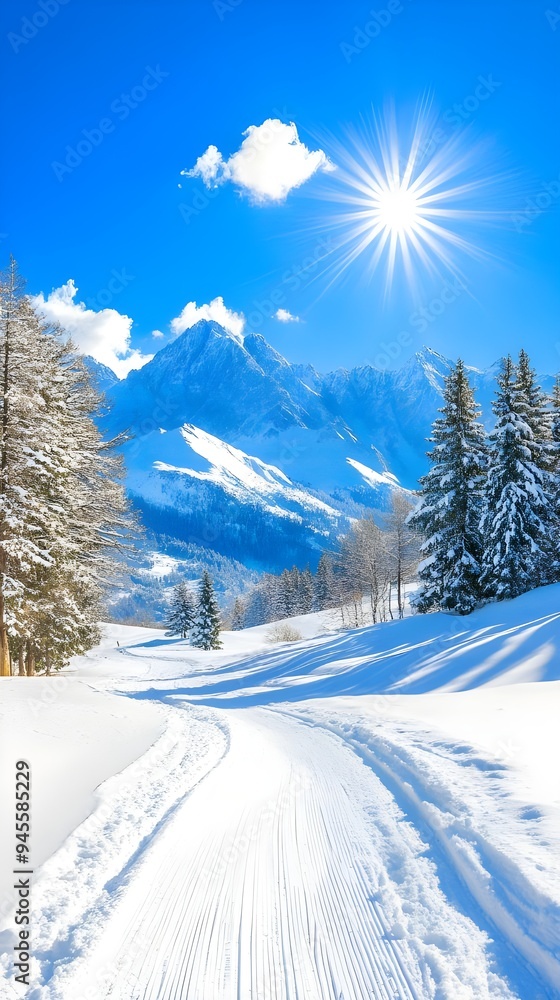 Obraz premium winter background