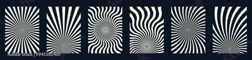 set of sunburst background. sun beam background collection vector.