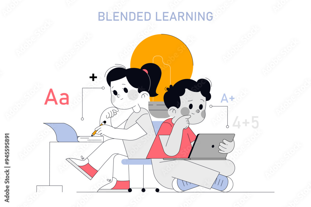 education. Flat Vector Illustration education. Flat Vector Illustration