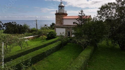 Faro de Tazones en Aldea Villar Asturias photo