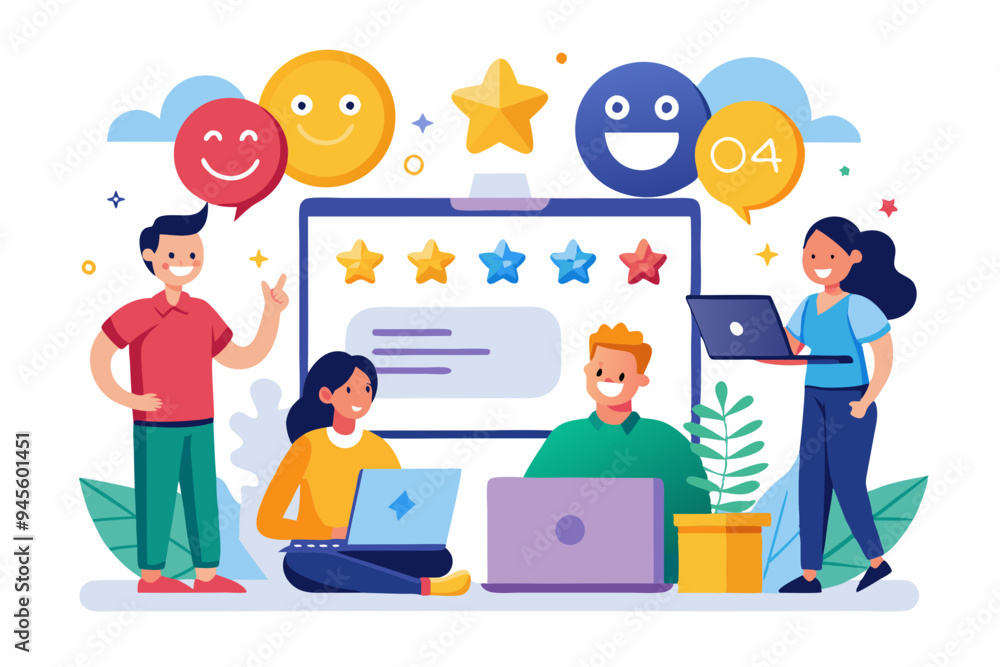 Social media customer feedback review, employee satisfaction, positive feedback on online ranking, giving high score rating, like or happy opinion concept, people carry social feedback elements.
Social media customer feedback review, employee satisfaction, positive feedback on online ranking, giving high score rating, like or happy opinion concept, people carry social feedback elements.