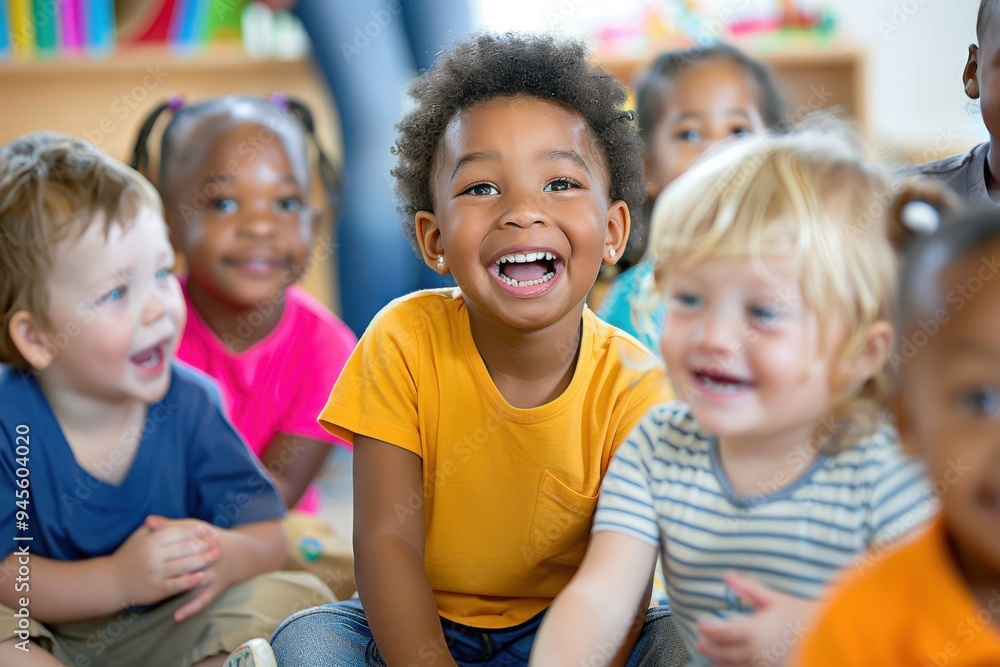 Pre-schoolers in classroom Multi ethnic group of pre-school children in a classroom. Pre-schoolers in classroom Multi ethnic group of pre-school children in a classroom.