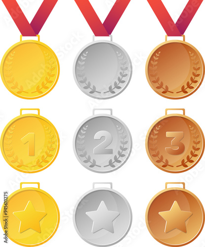 winner medal set 