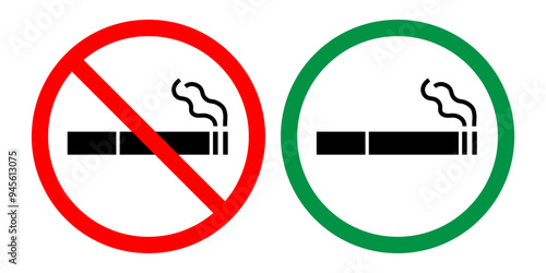No smoking no vaping prohibition sign isolated on white background vector