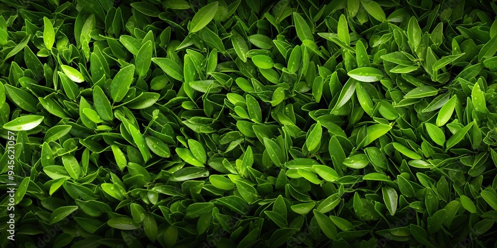 Top view tea leaves background decoration with many fresh plant grenn herbs scene Top view tea leaves background decoration with many fresh plant grenn herbs scene