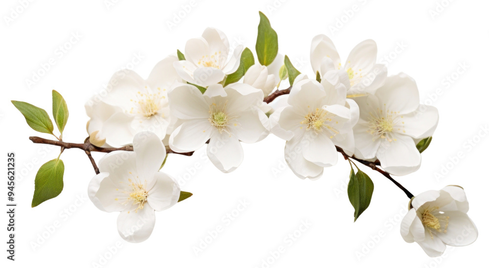 PNG Delicate white flowers on branch PNG Delicate white flowers on branch