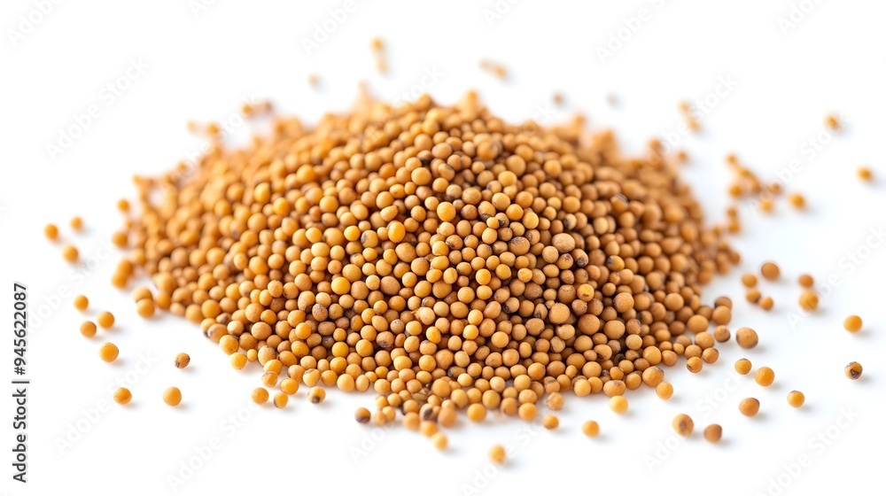mustard seeds spice ingredient on a white backg. Mustard Seeds spice ingredient on a white backgroundready for cooking with. A close-up of a vibrant p mustard seeds spice ingredient on a white backg. Mustard Seeds spice ingredient on a white backgroundready for cooking with. A close-up of a vibrant p