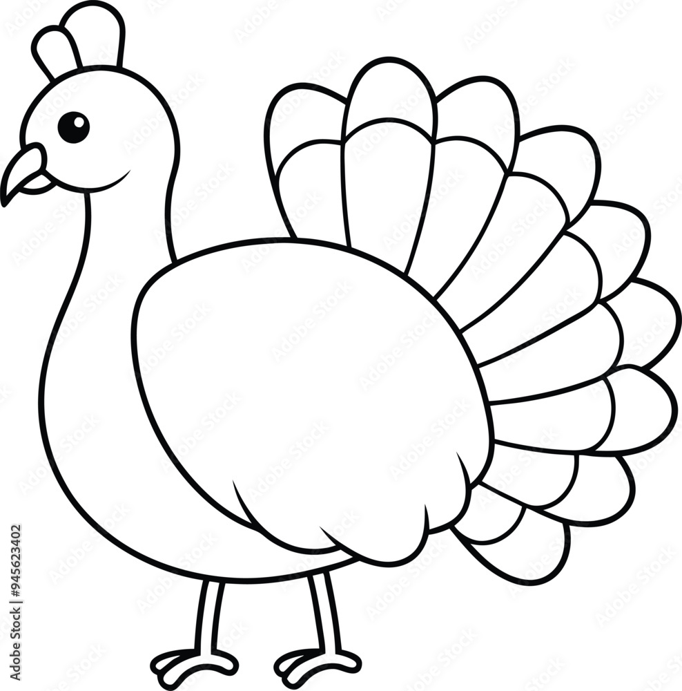 Turkey in a pilgrim hat with a big smile ready for Thanksgiving
Turkey in a pilgrim hat with a big smile ready for Thanksgiving