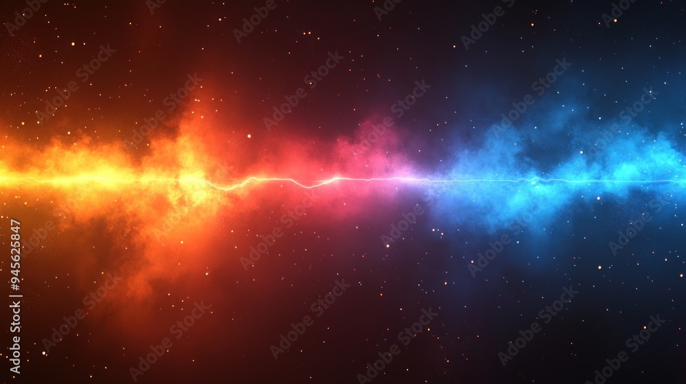 Abstract Cosmic Nebula with Vibrant Colors Abstract Cosmic Nebula with Vibrant Colors