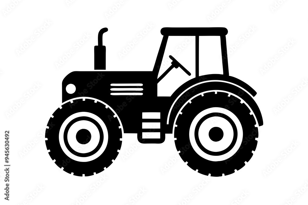 tractor isolated on a white background tractor isolated on a white background