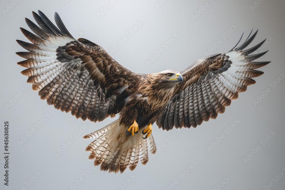 Fototapeta premium Eagle on a white canvas,