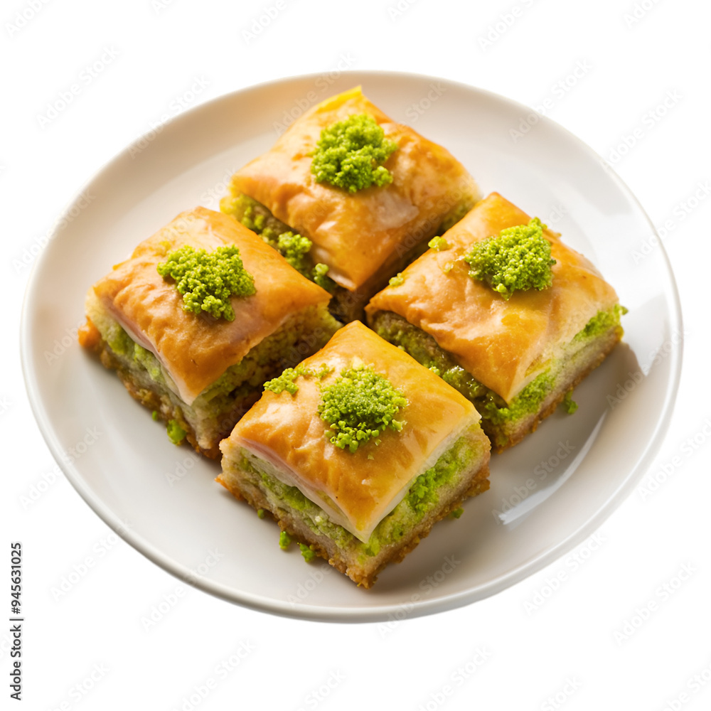 Baklava isolated Baklava isolated