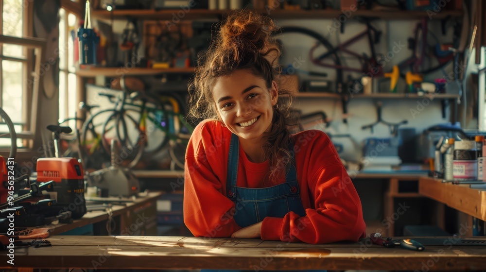 The Woman in Workshop The Woman in Workshop