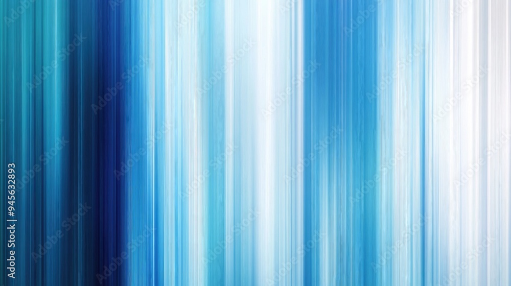 Obraz premium Abstract blue background featuring vertical gradient lines with a motion blur effect