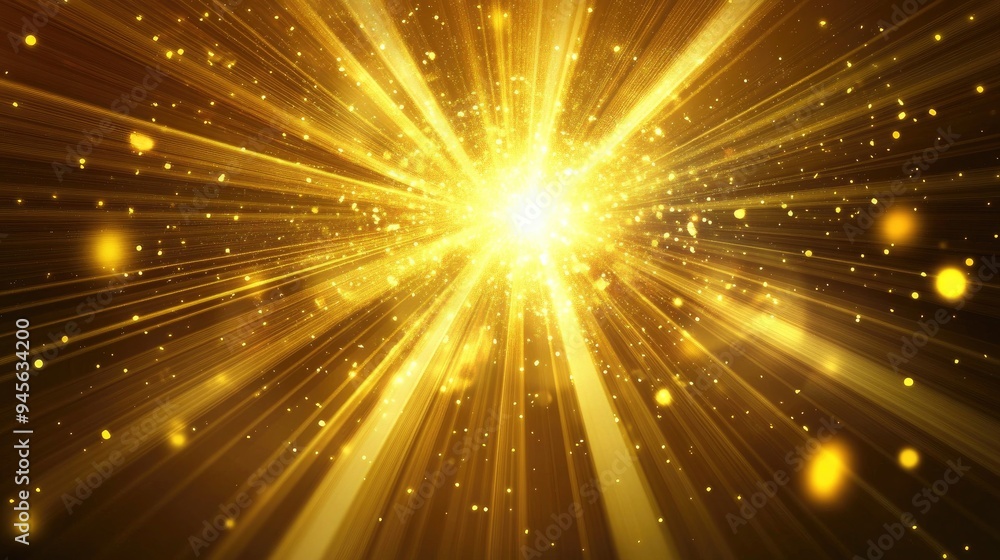 Abstract golden background with a starburst effect Abstract golden background with a starburst effect